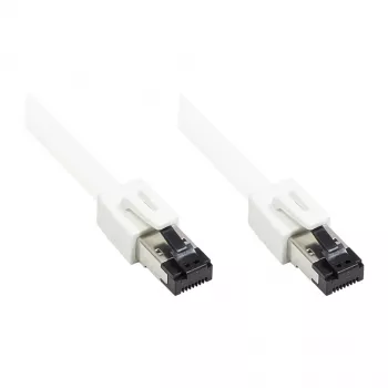 GoodConnections RNS® Cat.8.1 S/FTP Patch Cable, PiMF, LSZH, 2000MHz, 40Gbit/s, White, 0.5m