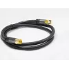 GoodConnections SAT antenos kabelis SmartFLEX, IEC/Coax kampinis kištukas į lizdą, auksuotas, keturgubai ekranuotas, 120dB ekranavimas, juodas, 15m (GC-M2078)