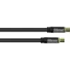 GoodConnections SmartFLEX antenos kabelis, IEC koaksialinis vyriškas į moterišką, auksuotas, keturgubai ekranuotas, 120 dB ekranavimas, juodas, 30 m (GC-M2060)