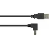 GoodConnections USB 2.0 laidas A į B kampinis 3m juodas 2510-3W