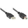 GoodConnections USB 2.0 kabelis A į B, vyriškas, 3m, juodas 2510-3OFS