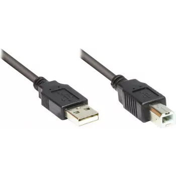GoodConnections USB 2.0 kabelis A į B, vyriškas, 3m, juodas 2510-3OFS