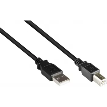 GoodConnections USB 2.0 kabelis A į B, vyriškas, 3m, juodas 2510-3OFS