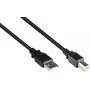 GoodConnections USB 2.0 kabelis A į B, vyriškas, 3m, juodas 2510-3OFS