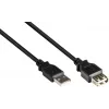 GoodConnections USB 2.0 ilginamasis laidas A kištukas į A lizdą, 0,6 m, juodas