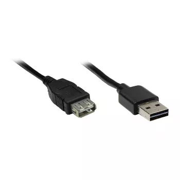 GoodConnections USB 2.0 ilginamasis laidas - Type-A kištukas į lizdą, 1,8 m, juodas (2511-EU02)
