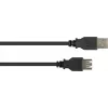 GoodConnections USB 2.0 ilginimo laidas Type-A kištukas į lizdą, juodas, 0,3 m