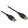 GoodConnections USB 2.0 Type-A (vyriškas) į Type-A (vyriškas) kabelis, 3m, juodas 2212-AA3S