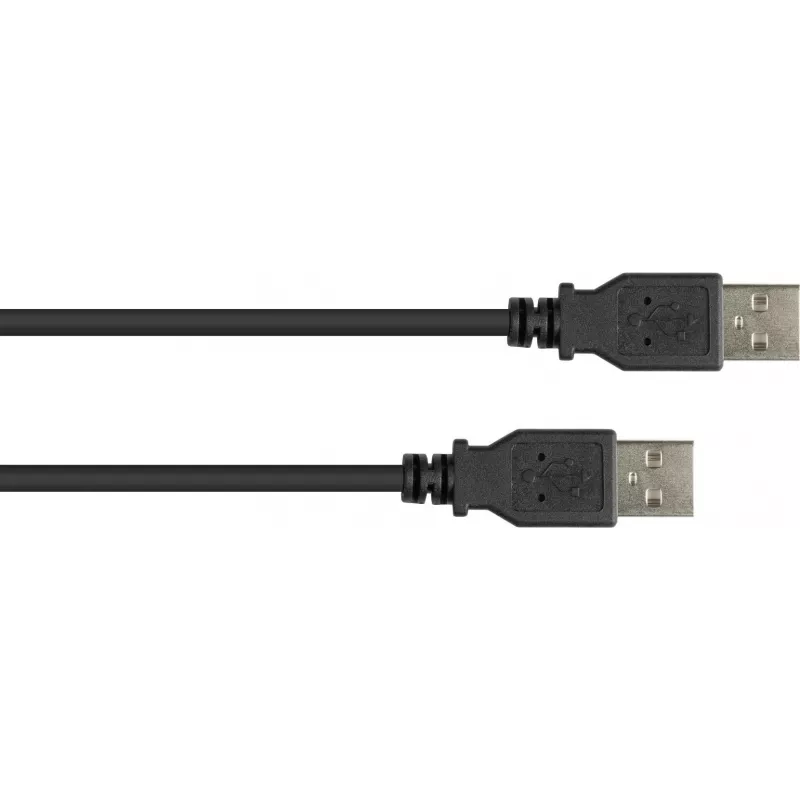 GoodConnections USB 2.0 Type-A (vyriškas) į Type-A (vyriškas) kabelis, 3m, juodas 2212-AA3S