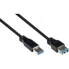 GoodConnections USB 3.0 ilginamasis laidas – A tipo kištukas į A tipo lizdą, 1,8 m, juodas (2711-S02)
