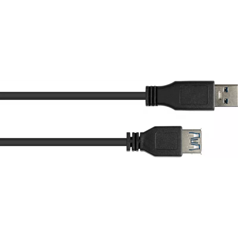 GoodConnections USB 3.0 ilginamasis laidas – A tipo kištukas į A tipo lizdą, 1,8 m, juodas (2711-S02)