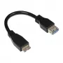 GoodConnections USB 3.0 OTG adapterio laidas, Micro USB B kištukas į USB-A lizdą, juodas, 0,1 m