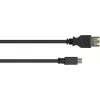 GoodConnections USB-OTG adapterio kabelis, Micro-USB Type B vyriškas į USB Type A moterišką, USB 2.0, 0,1 m, juodas