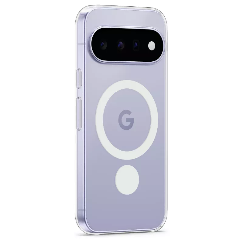 Google Pixel 11 Clear Case - Polikarbonato ir TPU apsauginis dėklas, plonas dizainas, belaidžio įkrovimo palaikymas