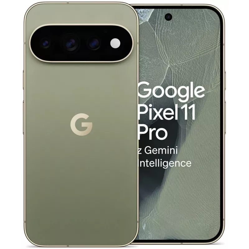 Google Pixel 11 Pro 5G išmanusis telefonas, 12GB RAM, 256GB atminties, 6,3 colio OLED 120Hz ekranas, alyvuoginis