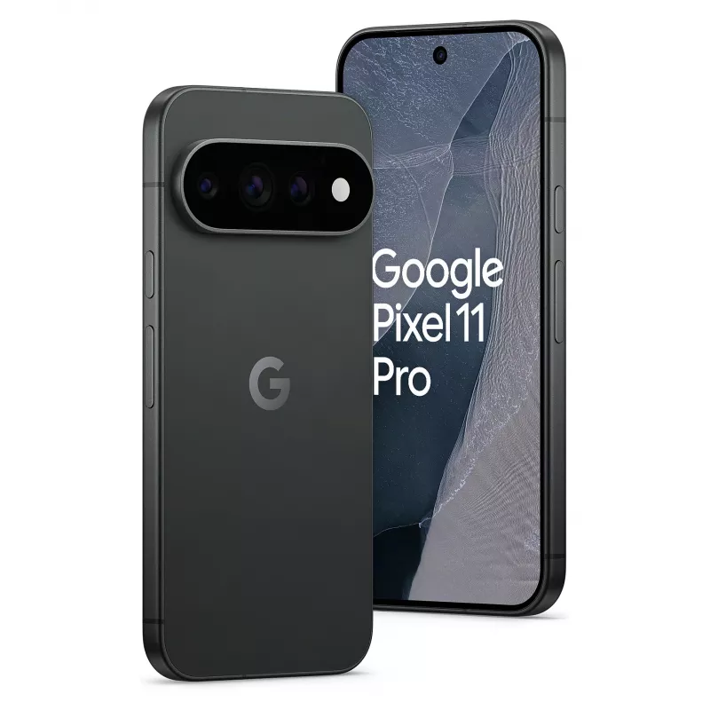 Google Pixel 11 Pro 5G išmanusis telefonas, 16 GB RAM, 1 TB atminties, Obsidian Black, Dual SIM, 6,3 colio OLED 120 Hz, Android 15