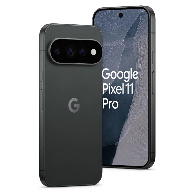 Google Pixel 11 Pro 5G išmanusis telefonas, 6,3 colio OLED 120Hz, 12GB RAM, 256GB atminties, dviejų SIM kortelių, Obsidian Black