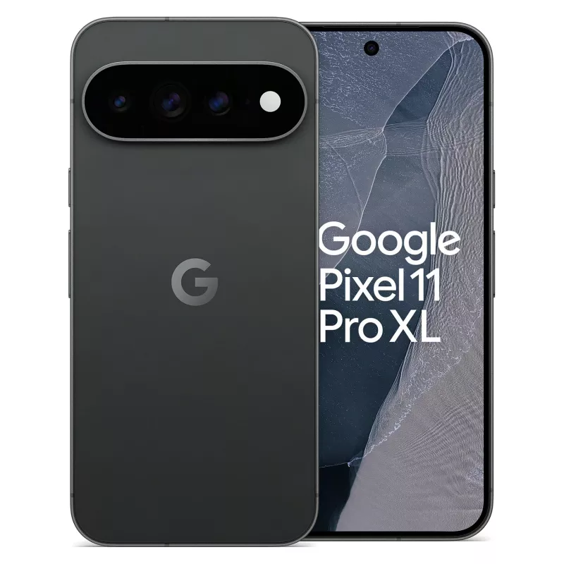 Google Pixel 11 Pro XL 5G išmanusis telefonas, 12GB RAM, 256GB atminties, Obsidian, Dual SIM, 6,8 colio OLED 120Hz ekranas, Android 16