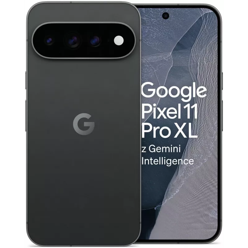 Google Pixel 11 Pro XL 5G išmanusis telefonas, 12GB RAM, 256GB atminties, Obsidian, Dual SIM, 6,8 colio OLED 120Hz ekranas, Android 16