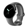 Google Pixel Watch LTE 41 mm poliruoto sidabro korpusas su anglies sportiniu dirželiu