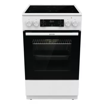 Gorenje GEC 5C41 WG Laisvai pastatoma elektrinė viryklė – balta, 50 cm, 70 L, 9 funkcijų