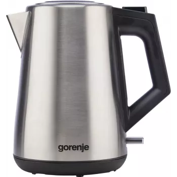 Gorenje K17OS belaidis virdulys, 1,7 L, 2200 W, nerūdijantis plienas / juoda
