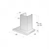 Gorenje WHT66236B Sieninis gaubtas juodos spalvos 650 m³/h