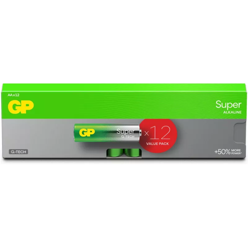 GP Batteries Super Alkaline AA baterija LR06 1,5V (GP15A) – 4 vnt. paketas