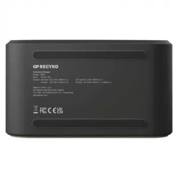 GP Baterijų įkroviklis B361 su 4 kanalais, 2600 mAh, 2,8 V, juodas EU