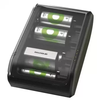 GP Baterijų įkroviklis B361 su 4 kanalais, 2600 mAh, 2,8 V, juodas EU