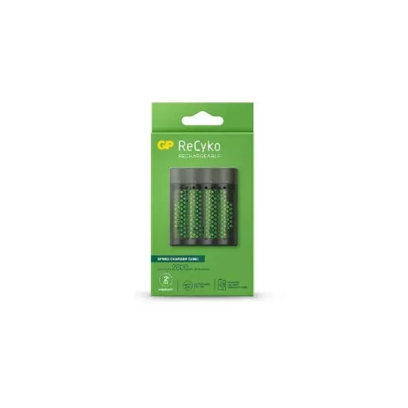 GP Battery Charger M451 su 4x AAA įkraunamos baterijos 2700 mAh 1,2V Juoda EU