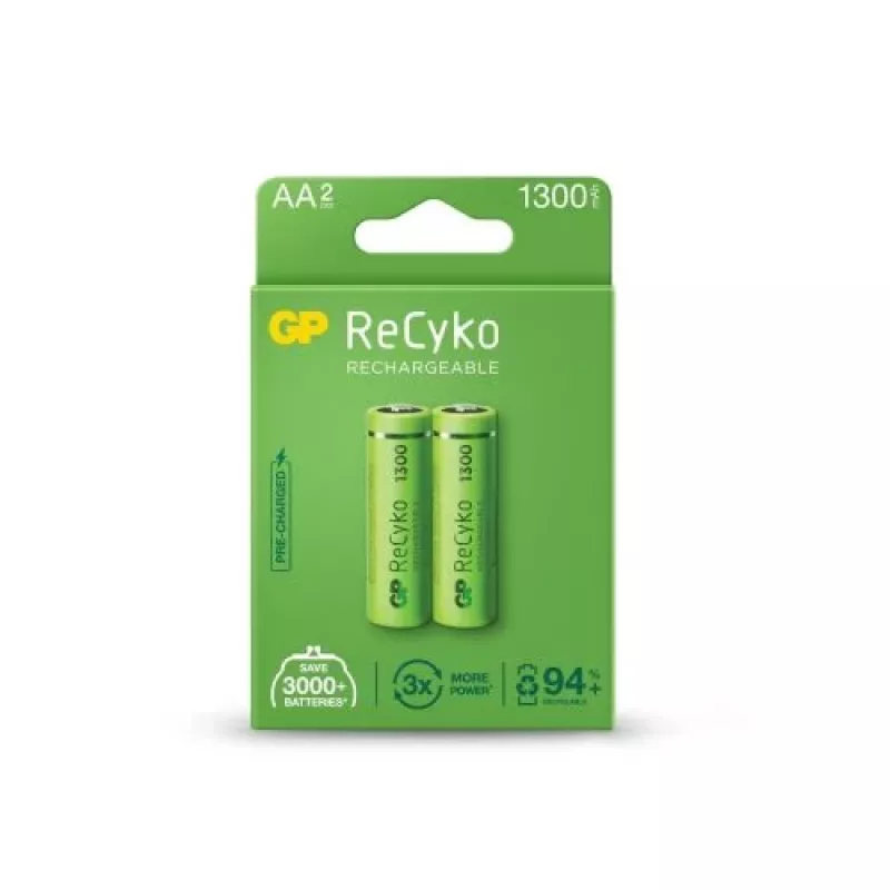 GP ReCyko AA įkraunama baterija 1300mAh 2 vnt. lizdinėje pakuotėje