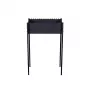 GR-016 Anglinis grilis 440x270x760 mm 2 mm plieno juodas