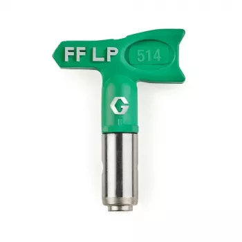 Graco Green Finishing Nozzle FFLP514 - RAC X Fine Finish Low Pressure Airless Spray Tip, 0.014 inch Orifice, 10 inch Fan Width