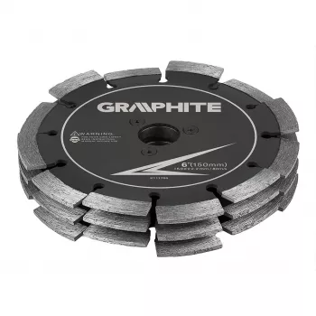 GRAPHITE kombinuotas šlifavimo diskas 59G371 daugiafunkciam galąstuvui, 50 x 10 x 8 mm, aliuminio oksidas