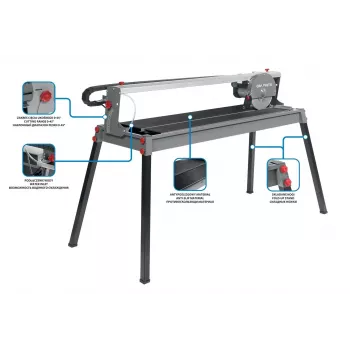 GRAPHITE TOP-59G891 Rankinis plytelių pjaustytuvas 600 mm su volframo karbido disku