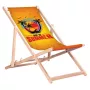 GRB GreenBlue GB183 klasikinė buko medžio denio kėdė su „Enjoy The Summer“ spauda