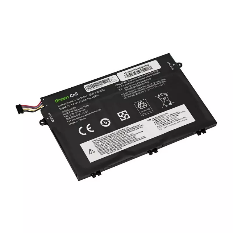 Green Cell baterija L17C3P51 L17L3P51 L17M3P51 L17M3P52, skirta Lenovo ThinkPad E480 E485 E490 E495 E580 E585 E590 E595 - 11.1V 4400mAh