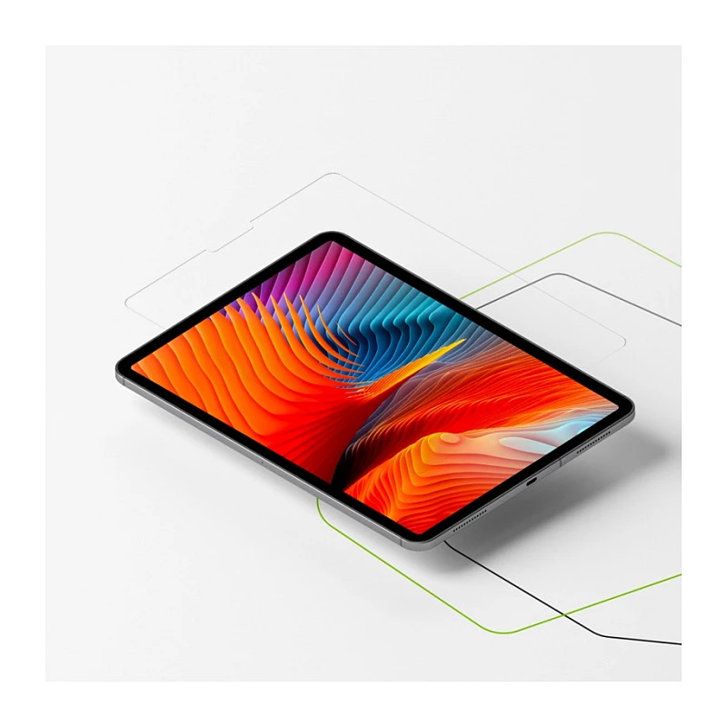 Green Cell GC Clarity apsauginis ekrano stiklas, skirtas iPad 7 10.2 (2019) – itin skaidri PET plėvelė, atspari įbrėžimams, be burbuliukų