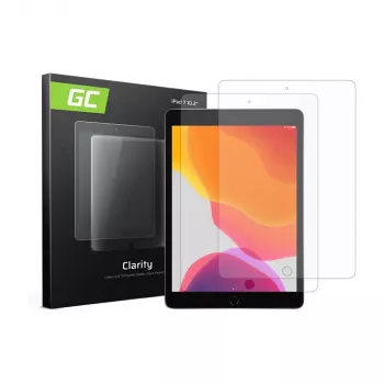 Green Cell GC Clarity apsauginis ekrano stiklas, skirtas iPad 7 10.2 (2019) – itin skaidri PET plėvelė, atspari įbrėžimams, be burbuliukų