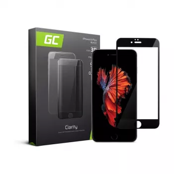 Green Cell GC Clarity grūdinto stiklo ekrano apsauga, skirta Apple iPhone 6 Plus / 6S Plus - 9H, 0,3 mm, HD skaidri, oleofobinė, be burbuliukų, suderinama su dėklais