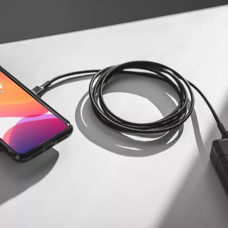 Green Cell GC PowerStream USB Type-C vyriškas į Type-C vyriškas greito įkrovimo laidas 2m juodas