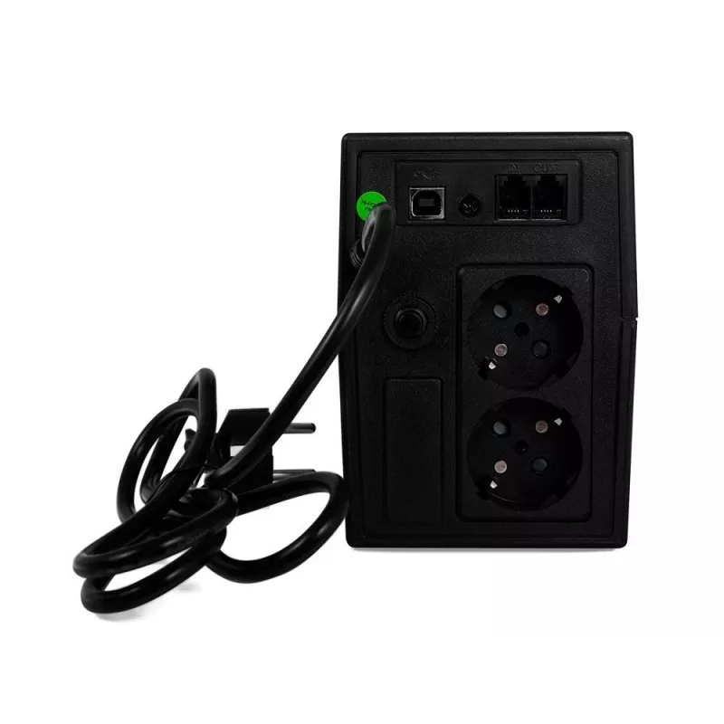 Green Cell Power Proof UPS 600VA / 360W linijinis-interaktyvus bokštinis (2x Schuko, USB, AVR)