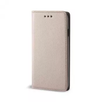 GreenGo LG X Power Smart Magnet Gold Wallet Case