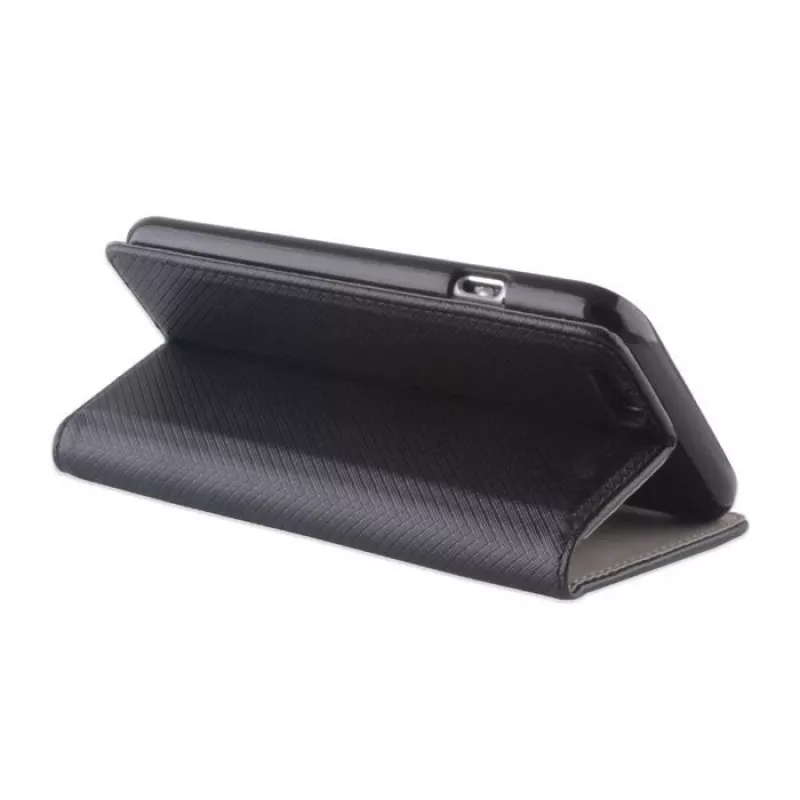 GreenGo Samsung Galaxy Xcover 3 išmanusis magnetinis atverčiamas dėklas juodos spalvos