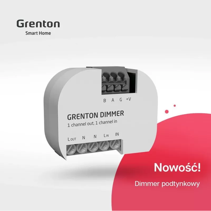 Grenton Dimming Module (1 Output) TF-Bus Cushion Mounting