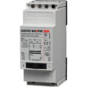 Grothe skambučio transformatorius GT 3173 S 4-12V 2/1.5A su tinklo jungikliu (14083)