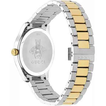 GUCCI G-Timeless Vyrų Kvarcinis Laikrodis YA1264075 38mm Nerūdijantis Plienas Juodas Ciferblatas