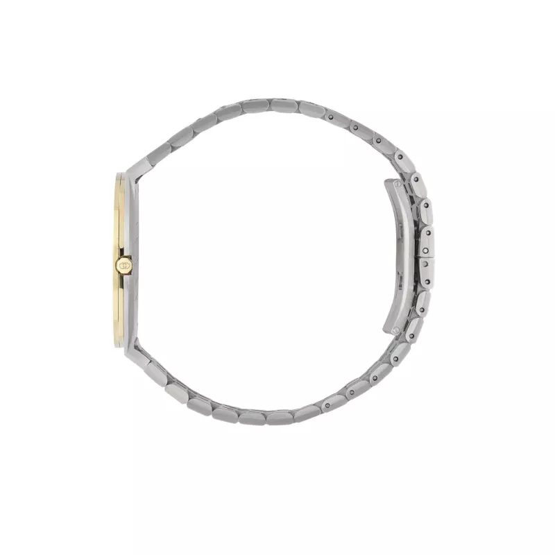 GUCCI G-Timeless moteriškas laikrodis YA163403 34mm nerūdijantis plienas sidabrinis saulės šlifavimo ciferblatas