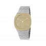 GUCCI G-Timeless moteriškas laikrodis YA163403 34mm nerūdijantis plienas sidabrinis saulės šlifavimo ciferblatas